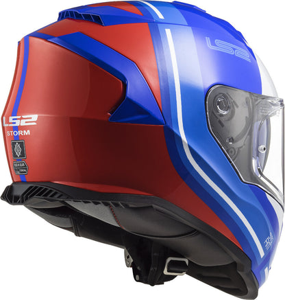 LS2 HELMET FF800 STORM SLANT BLUE RED