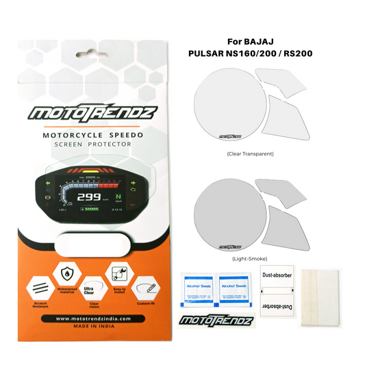 MOTOTRENDZ SPEEDOMETER FILM BAJAJ PUL NS125/160/200/RS200