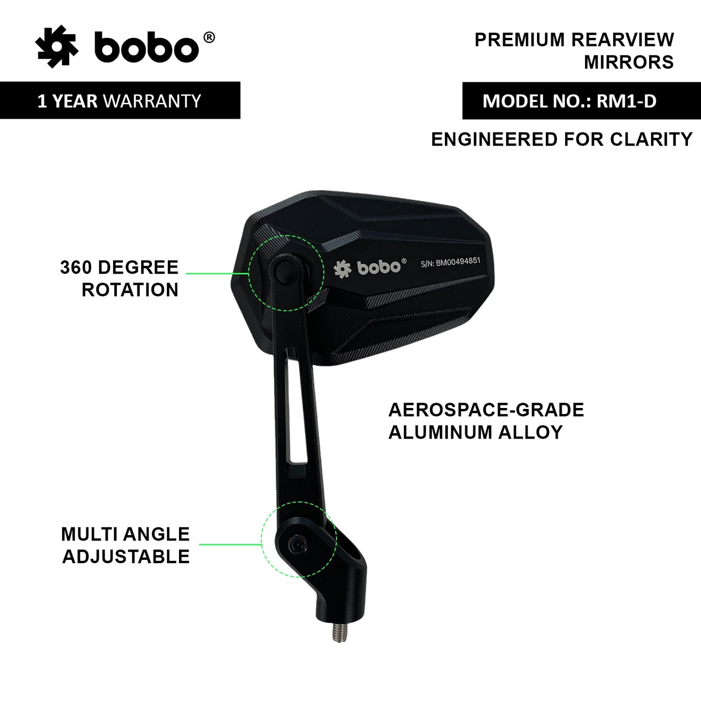 BOBO SIDE MIRROR RM1 D