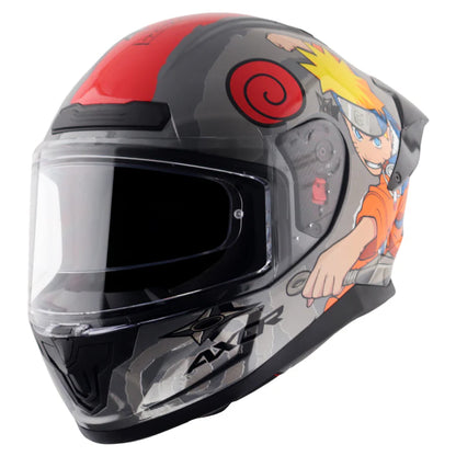 AXOR HELMET SABER NARUTO BLACK ORANGE