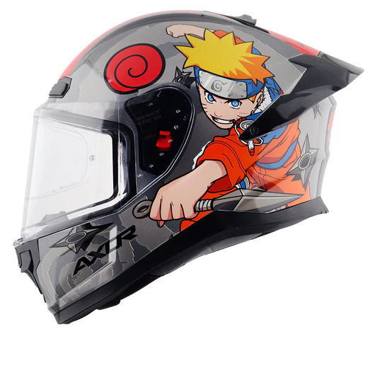 AXOR HELMET SABER NARUTO BLACK ORANGE