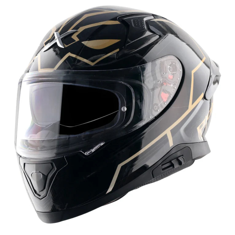 AXOR HELMET APEX MARVEL BLACK PANTHER BLACK GOLD