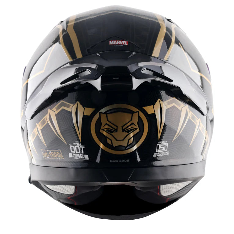 AXOR HELMET APEX MARVEL BLACK PANTHER BLACK GOLD