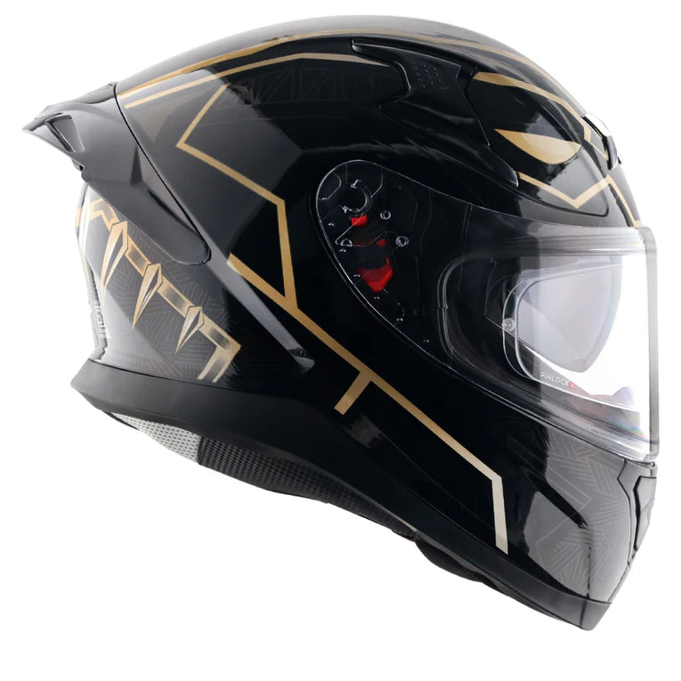 AXOR HELMET APEX MARVEL BLACK PANTHER BLACK GOLD