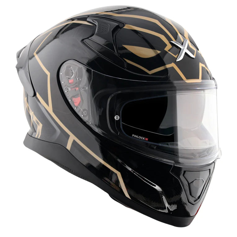 AXOR HELMET APEX MARVEL BLACK PANTHER BLACK GOLD