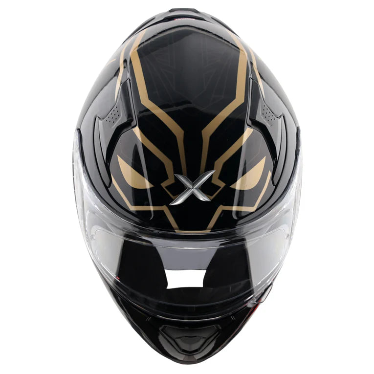 AXOR HELMET APEX MARVEL BLACK PANTHER BLACK GOLD