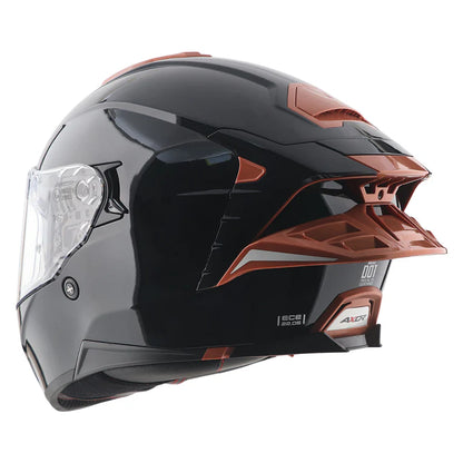 AXOR HELMET BRUTALE CORSA BLACK GOLD ORANGE