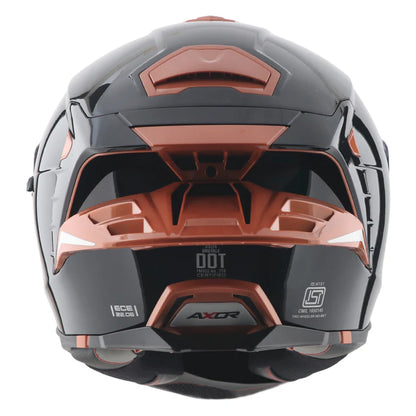 AXOR HELMET BRUTALE CORSA BLACK GOLD ORANGE