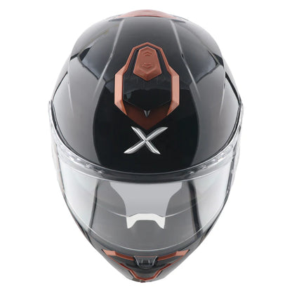 AXOR HELMET BRUTALE CORSA BLACK GOLD ORANGE