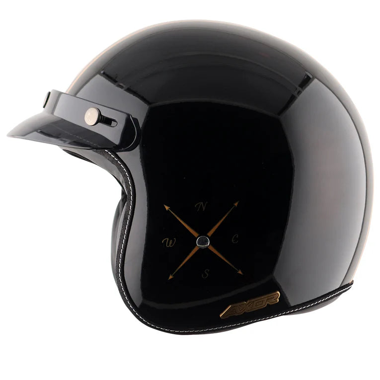 AXOR HELMET RETRO JET EURO GLOBE BLACK