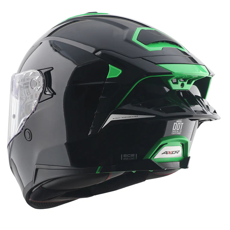 AXOR HELMET BRUTALE CORSA BLACK GREEN