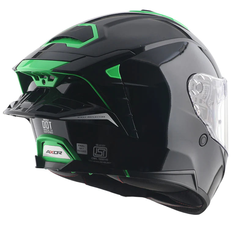 AXOR HELMET BRUTALE CORSA BLACK GREEN