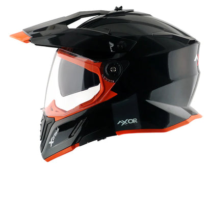 AXOR HELMET XCROSS DV SC BLACK ORANGE