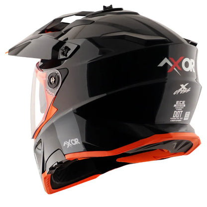 AXOR HELMET XCROSS DV BLACK ORANGE