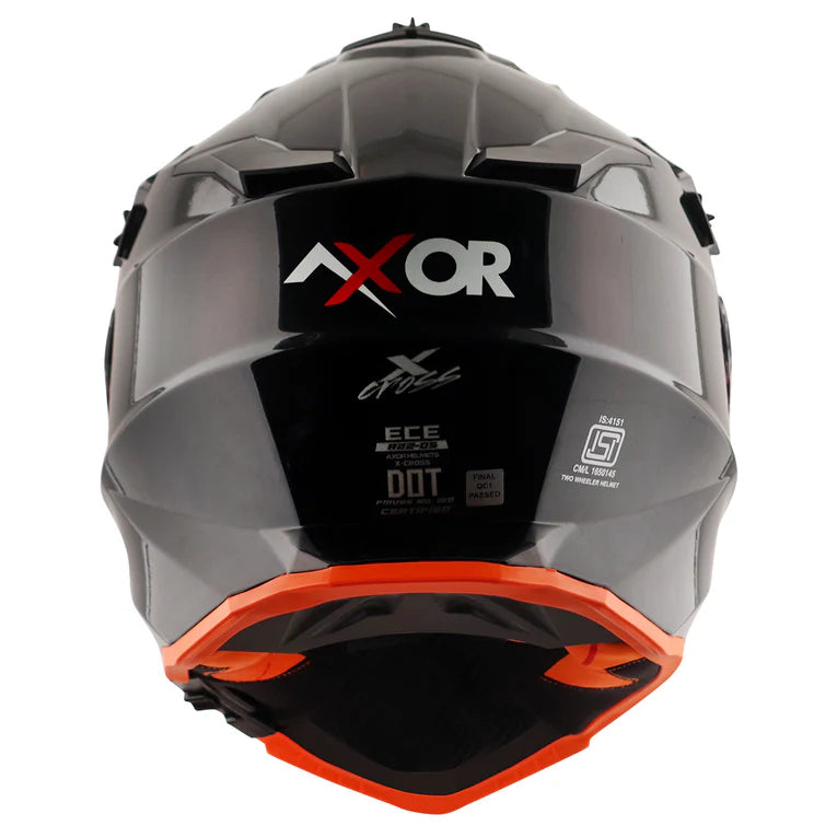 AXOR HELMET XCROSS DV SC BLACK ORANGE
