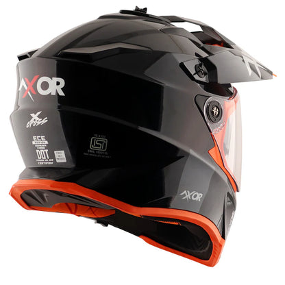 AXOR HELMET XCROSS DV SC BLACK ORANGE