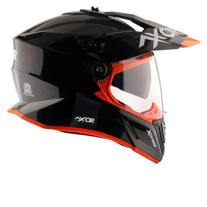 AXOR HELMET XCROSS DV SC BLACK ORANGE