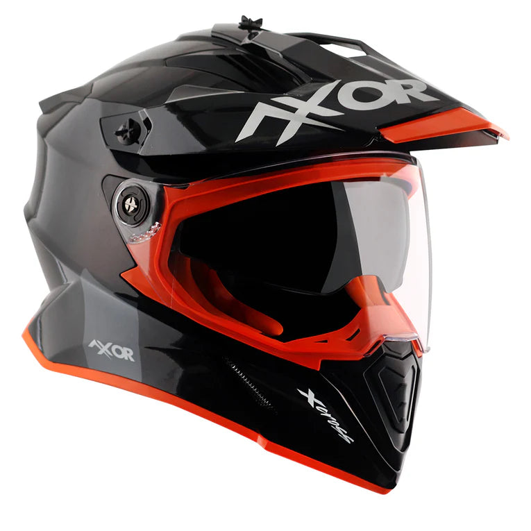 AXOR HELMET XCROSS DV BLACK ORANGE