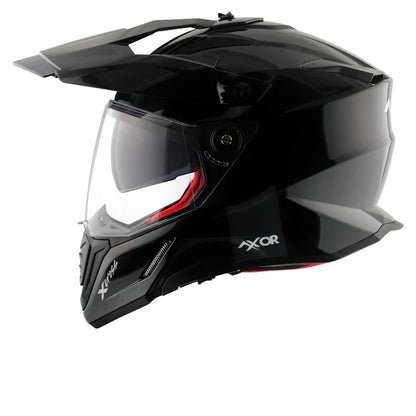 AXOR HELMET X-CROSS DUAL VISOR BLACK RED