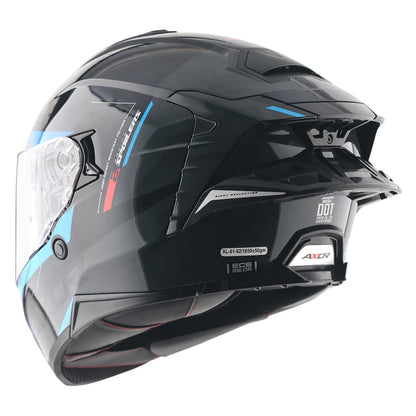 AXOR HELMET BRUTALE KRYPTIC BLACK BLUE