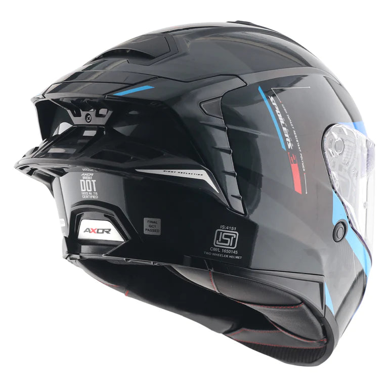 AXOR HELMET BRUTALE KRYPTIC BLACK BLUE