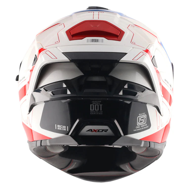 AXOR HELMET BRUTALE RYDEN WHITE RED