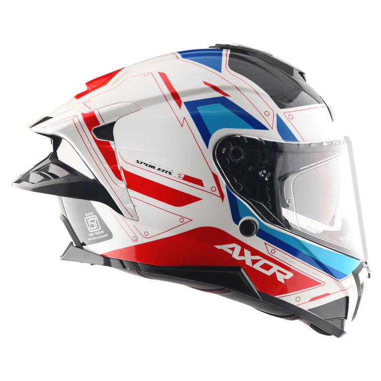 AXOR HELMET BRUTALE RYDEN WHITE RED