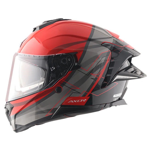 AXOR HELMET BRUTALE SURGES RED GREY