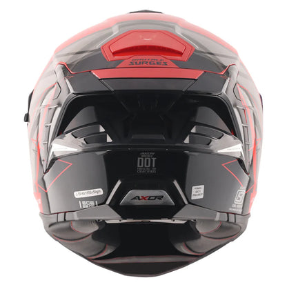 AXOR HELMET BRUTALE SURGES RED GREY