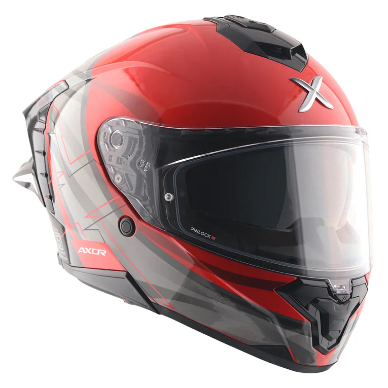 AXOR HELMET BRUTALE SURGES RED GREY