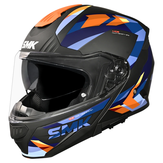 SMK HELMET GULLWING CHARGER (GL257) BLACK BLUE ORANGE