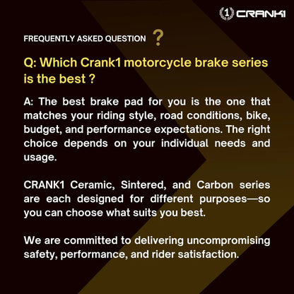 CRANK1 BRAKE PAD CRM400