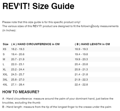 GLOVES REV IT MASSIF