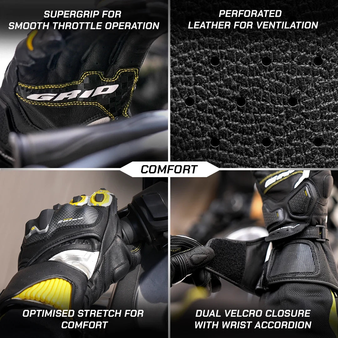 VIATERRA GLOVES GRID MK3 YELLOW