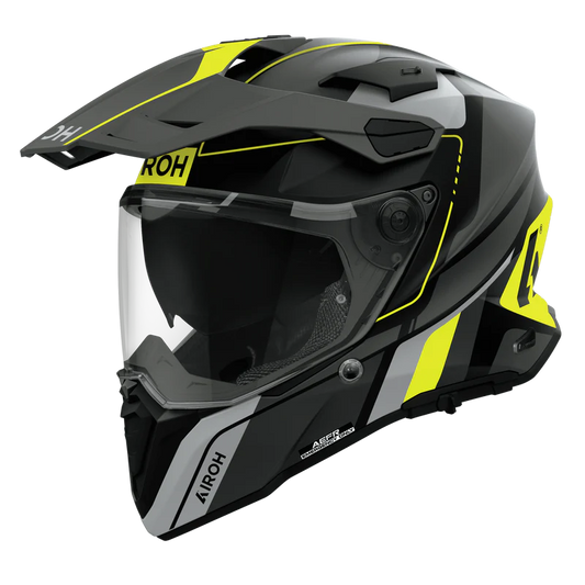 AIROH HELMET COMMANDER 2 SKIP YELLOW MATT