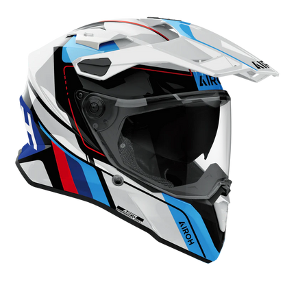 AIROH HELMET COMMANDER 2 SKIP WHITE RED GLOSS
