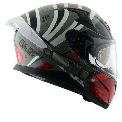AXOR HELMET APEX HEX 2 COOL GREY RED