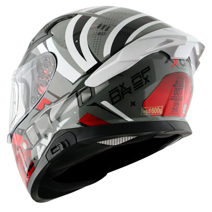 AXOR HELMET APEX HEX 2 COOL GREY RED