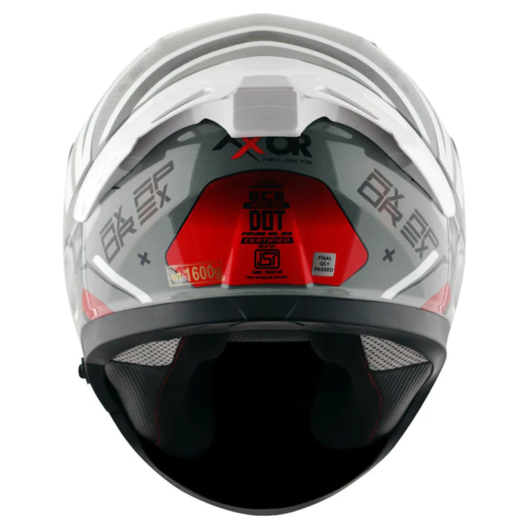 AXOR HELMET APEX HEX 2 COOL GREY RED