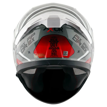 AXOR HELMET APEX HEX 2 COOL GREY RED