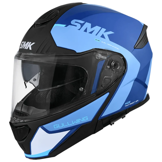 SMK HELMET GULLWING KRESTO BLUE WHITE (GL551)