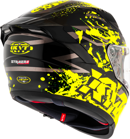 KYT HELMET STRIKER 2V NEUTRON BLACK YELLOW