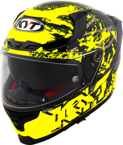 KYT HELMET STRIKER 2V NEUTRON BLACK YELLOW