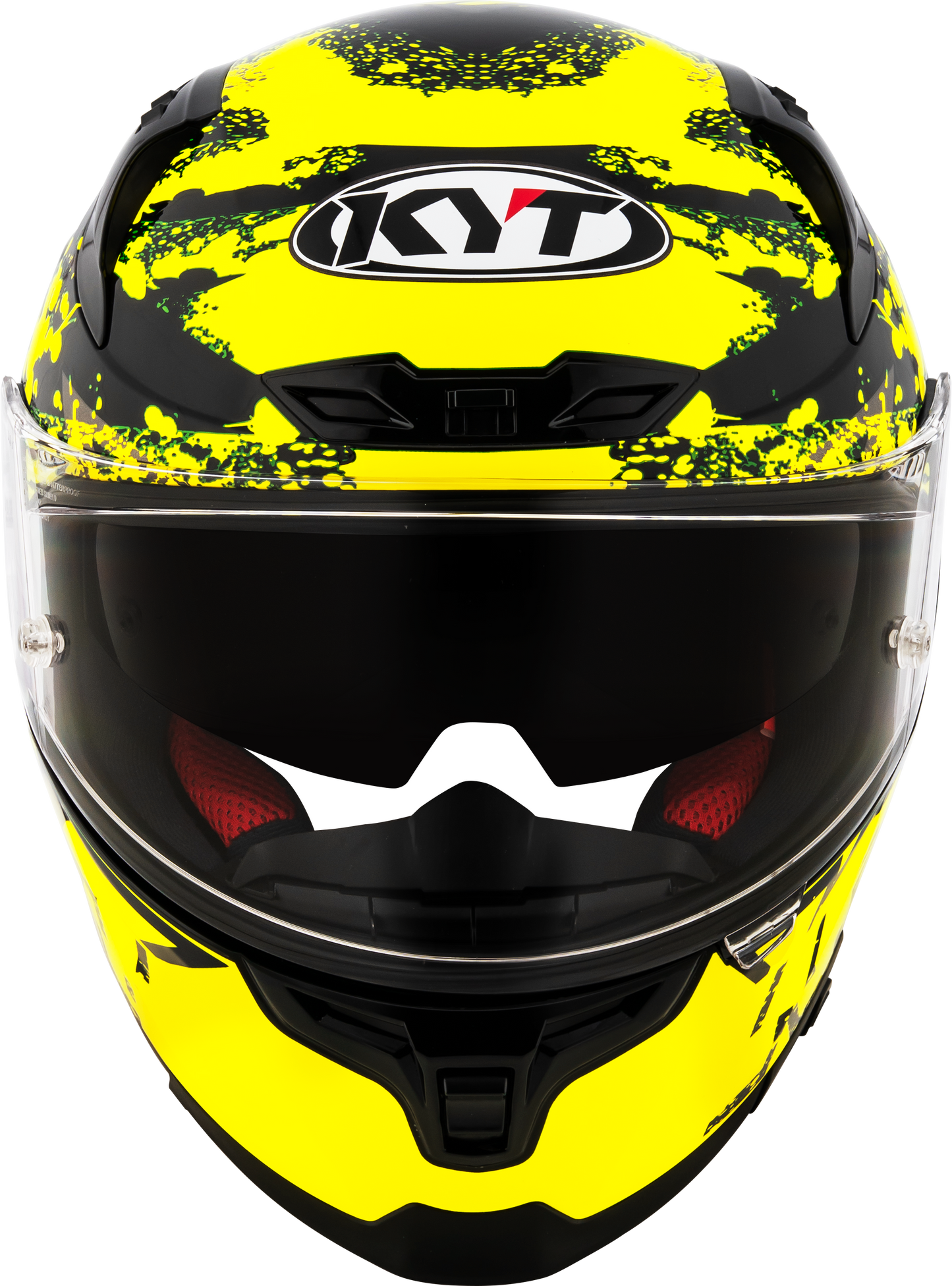 KYT HELMET STRIKER 2V NEUTRON BLACK YELLOW