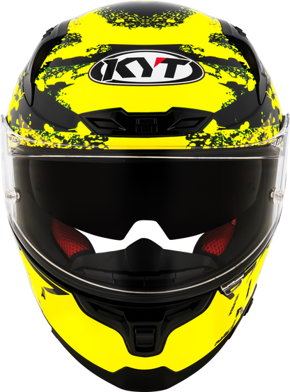 KYT HELMET STRIKER 2V NEUTRON BLACK YELLOW