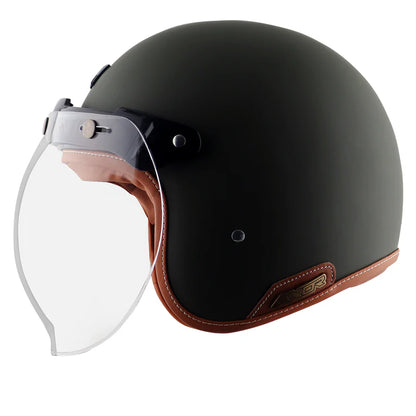 AXOR HELMET RETRO JET DULL BATTLE GREEN