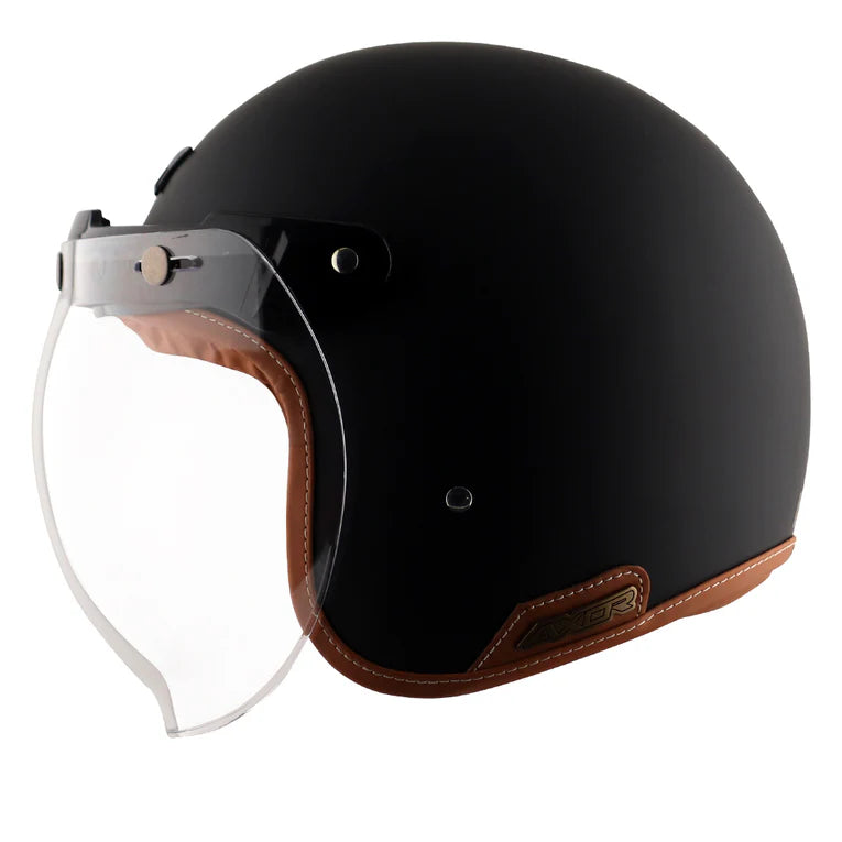 AXOR HELMET RETRO JET DULL BLACK