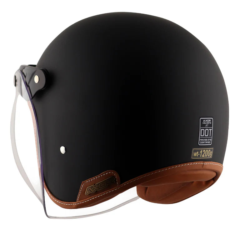 AXOR HELMET RETRO JET DULL BLACK