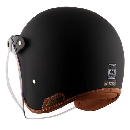 AXOR HELMET RETRO JET DULL BLACK