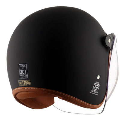 AXOR HELMET RETRO JET DULL BLACK